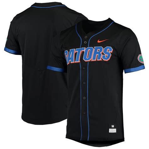 florida gators nike replica full-button baseball jersey - black|Mens Florida Gators Jerseys (7) .